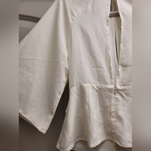 Ivory/Cream Woman Blouse L - Picture 10 of 12